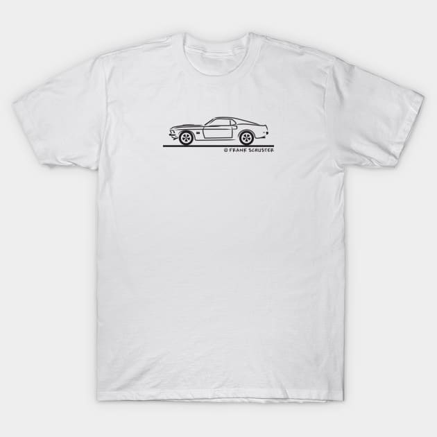 1968 Boss Mustang T-Shirt by PauHanaDesign